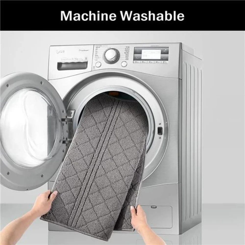 20x32, Non-Slip Absorbent Resist Dirt Door Mats, Machine Washable, Grey